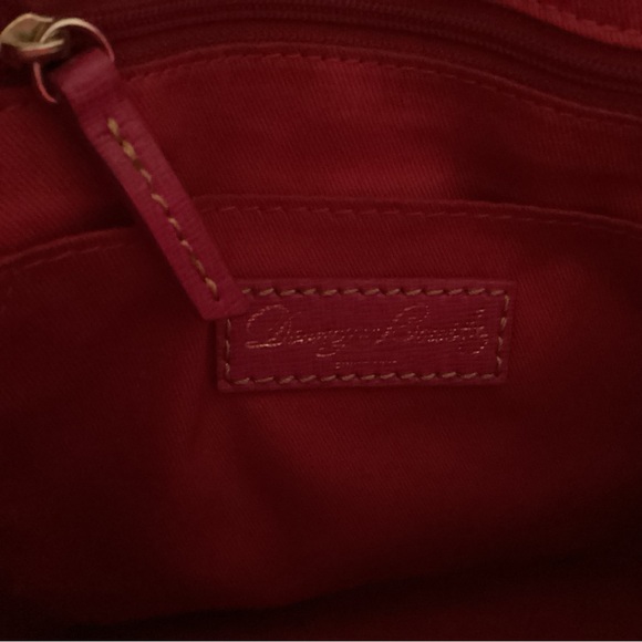 Dooney & Bourke Hot Pink Satchel Bag with Signature Pattern - Picture 4 of 5